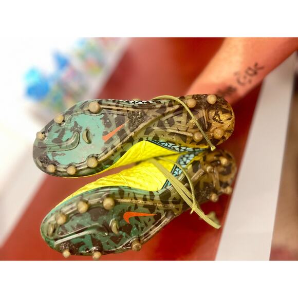 NIKE HYPERVENOM PHANTOM PREMIUM FG Metallic Gold Neymar ACC Football Cleats - Picture 2 of 2